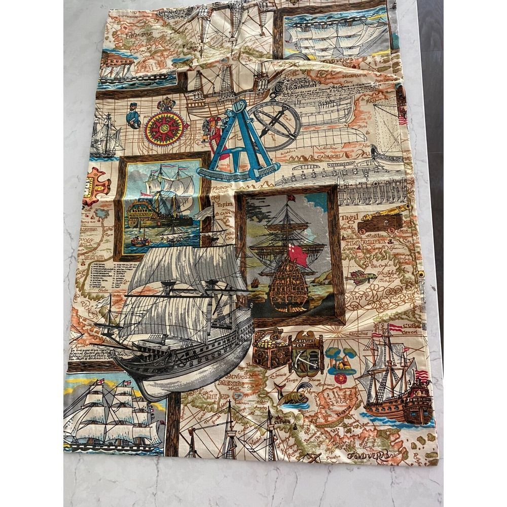 Travel Nautical Sailing Ship Pillow Cases Set of 2 Decorative Cover 26 x 19